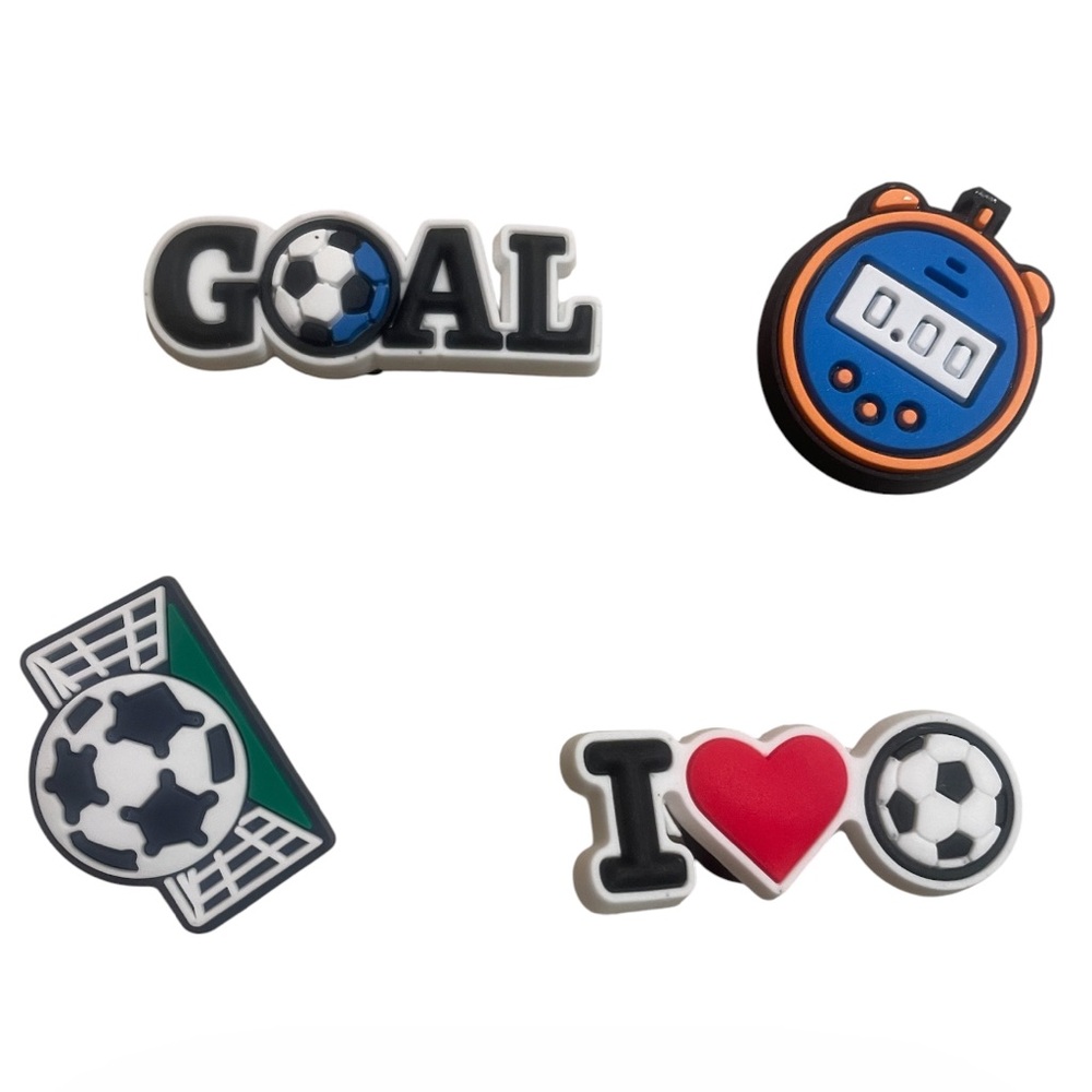 Soccer Jibbitz Charm Set of 4 Crocs Charms